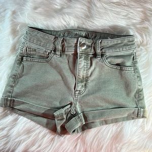 American Eagle Outfitters Green Cargo Shorts